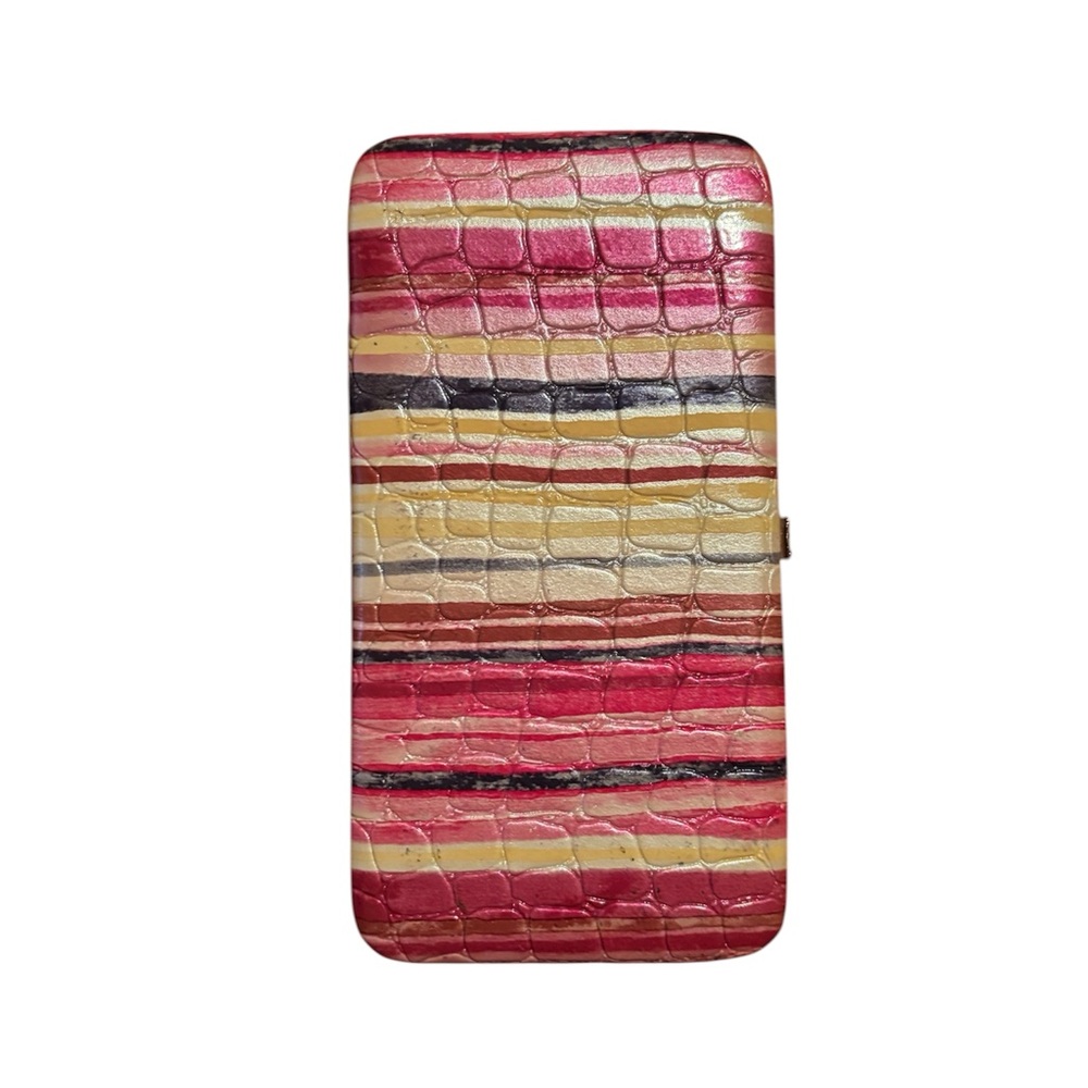 Striped Crocodile Pattern Wallet